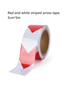 Reflective Arrow Safety Tape - Waterproof High-Visibility Auto & Truck Warning Strip Self-Adhesive Honeycomb Reflective Tape For Vehicle & Road Safety - A - View 12
