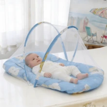 Baby Crib Netting & Accessories - Blue - View 1