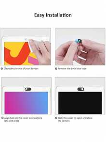 Smartphone Camera Lens Privacy Cover And Dust Plug Set, Suitable Compatible With Apple Devices, Sliding Privacy Lens Cover, Applicable To Laptops/Tablets/Phones, Lens Protection, Sliding Cover Design Suitable For Privacy-Conscious Users And Tech Enthusiasts - Multicolor - View 7