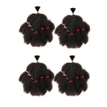 Tóc giả bện ombre 12 inch, kiểu Afro Kinky, bện khối lớn, màu nâu sẫm, tóc nối móc xoăn. - Nhiều màu - Xem 13