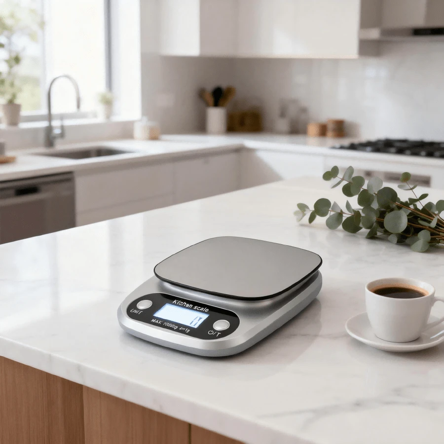 1个高精度不锈钢电子厨房秤，电子秤，精准烘焙家用小秤，食品秤，药品秤，咖啡秤，邮政秤，厨房用品，烘焙工具
