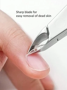 8件套美甲工具套装 - 指甲钳、角质层钳、带推杆的指甲剪 - 不锈钢指甲和脚趾甲修剪器 - 銀色 - 查看 2