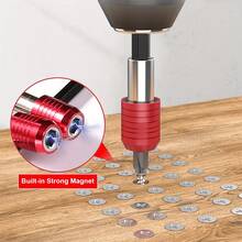 Heavy Duty Magnetic Hex Shank Extension Bar - Featuring A Quick-Release Design, Durable Chromium Vanadium Steel Construction, With A Socket Adapter, Ergonomic Red Handle, And Rugged Durability. Suitable For Use With Power Drills, Tools, Screw And Nut Removal, Industrial Equipment Disassembly, DIY Projects, Automotive Repair, And Hard-To-Reach Areas. - Multicolor - View 9