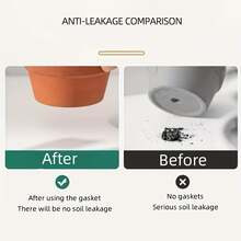 50pcs Pcs Flower-Shaped Plant Pot Hole Mesh Pads, Non-Woven Fabric Drainage Gasket Suitable For Bonsai, Seed Starter, Plug Trays - Soil Stabilizer, Prevent Soil Loss, Root Barrier, Flower Pot Bottom Mat - A - View 3