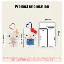 SANRIO Hello Kitty Officially Licensed Plush Keychain Pendant - Cute Cartoon Charm Suitable For Backpacks, Handbags, Tote Bags, Schoolbags And Luggage - Multiple Soft Plush Designs - Nhiều màu - Xem 7