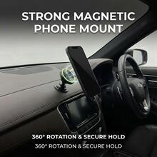 360° Rotating Strong Magnetic Car Phone Holder With Luminous Design, Universal Compatible With Apple, Smartphones - Multicolor - View 5