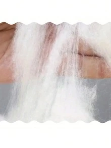 1件装丝滑棉质可水洗高弹棉填充衬里，适用于服装、被子、玩偶、靠垫、家纺等用途，柔软棉涤混纺丝滑棉填充物 - A - 查看 4