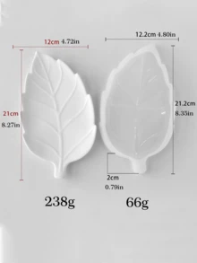 1 Fashionable Leaf Gypsum Tray Cushion Tray Mold, Suitable For DIY Handmade - Leaf Plaster Tray Pad Tray Mold - View 11