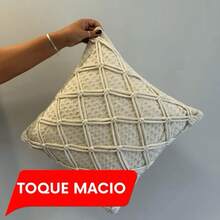 Capa de Almofada 45x45 em Algodão Premium – Toque Macio e Decoração Refinada Elegante e Versátil - Multicolorido - Visão 3