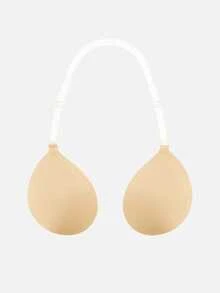 1pc New Bionic Palm Cup Invisible Bra, Hand Shape Push Up Adhesive Bra With Clear Straps, Backless Strapless Bra For Wedding Dress, Bikini & Deep V Outfits - Multicolor - View 14