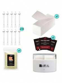 Galdino鼻毛脱毛蜡套装，男女通用，包含30支鼻毛脱毛蜡棒，无痛去除鼻毛和耳毛，USB快速加热迷你蜡罐，智能恒温设计 - 彩色 - 查看 10