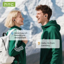 HTC NE16 In-Ear Wireless Earphones BT V6.0 TWS, supports 134 languages, long-life ear tips, stereo surround sound, noise cancellation, lightweight mini earbuds, with microphone, and HD calls. - 查看 11