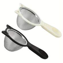 1/2 piezas Coladores de malla metálica multifuncionales con mango - Perfectos para hacer jugos, colar té, harina, leche de soja y talla grande - Utensilios y herramientas de cocina para una preparación de alimentos sin esfuerzo - Multicolor - Ver 8