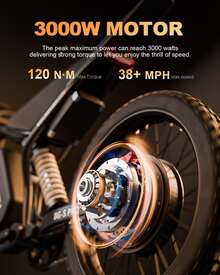 [BIGNIU BG-S PRO]Adult Electric Bike – 19-Inch Tires, 3000W Peak Motor, 60V 32A Battery, Dual Hydraulic Brakes, Suitable For Both Off-Road And City Riding. BGS Pro. - 查看 9