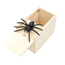 1pc Prank Spider Jump Scare Wooden Box, Funny Trick Toy For April Fool's Day/Halloween, Surprise Scare Office Toy - Multicolor - View 7