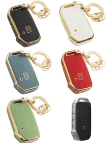 1pc Suitable For Kia Car Key Fob Cover, Fit For Cerato/Ceed/Forte/NIRO/Sorento/Seltos/Sportage/Soul/Telluride/K5, Dust-Proof & Shockproof High-End Fashion Key Holder - Horseshoe Buckle 5 - View 12