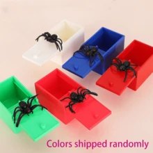 1pc Prank Spider Jump Scare Wooden Box, Funny Trick Toy For April Fool's Day/Halloween, Surprise Scare Office Toy - Multicolor - View 8