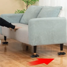 Juego de 4 elevadores de muebles con almohadillas giratorias de 360°, fabricados en acero al carbono, diseñados para facilitar el movimiento de sofás y otros muebles. Versión mejorada más resistente - 4 Piezas de Deslizadores para Muebles con Ruedas - Ruedas de Metal para Mover Muebles de Hogar y Oficina, Cama, Sofá, Refrigerador, Electrodomésticos - Deslizamiento y Elevación Fácil. Juego de 4 herramientas de mudanza de muebles de alta resistencia con ruedas giratorias, ideal para reubicar artículos como sofás y refrigeradores, fabricadas con materiales duraderos. Desplazadores de muebles 4 en 1 de alta calidad y resistencia, con ruedas bloqueables y almohadillas de goma - un sistema de mudanza resistente diseñado para manipular sofás, camas, colchones y sillas - perfecto para mudanzas. - Azul - Ver 5