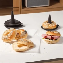 3/6pcs Silicone Donut Mold, Silicone Bagel Baking Mold, Heat Resistant With Ventilation Holes To Lock In Freshness And Crispness, Oven & Steamer , Stackable Space-Saving Design, Ideal Baking Helper - Multicolor - View 11