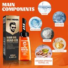 Men's hair wax comb, retro oil head, big back hairstyle, moisturizing and long-lasting comb, one comb shaping - Sin perfume - Ver 4
