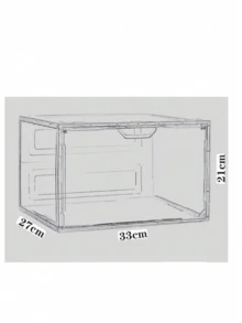 Caja De Zapatos 100% De Acrilico Con Imán Abre Frontal Transparente - Ver 9