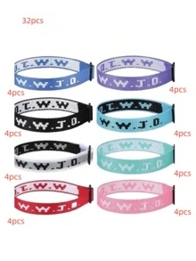 Set de 6/8/14 piezas de pulseras cristianas WWJD (¿Qué haría Jesús?), unisex, pulseras WWJD a granel, regalo cristiano, brazalete ajustable - Pulsera ¿Qué haría Jesús? - Multicolor - Ver 18