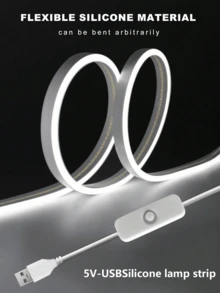 1m/2m/3m/4m/5m LED 霓虹燈條，USB 柔性 LED 裝飾燈條，按鈕開關控制，暖光/白光可選，USB 供電，氛圍照明，適用於直播、化妝鏡、浴室照明、房間、臥室、客廳、廣告牌裝飾、露營裝飾、戶外門廊裝飾 - 多色 - 查看 6