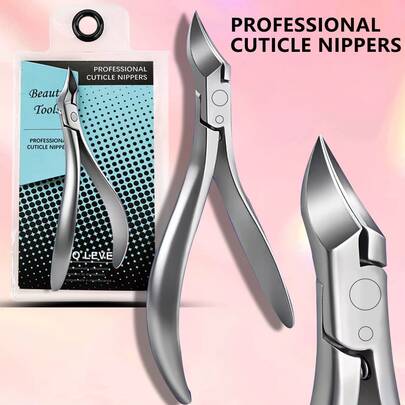 Professional Cuticle Care Tools Set, Includes Ultra-Sharp Cuticle Nipper, Cuticle Remover For Fingers And Toes, Ideal For Salon Or Home Manicure And Pedicure Use,Nail Supplies,Nail Tools,Nail Art Tools,Back To School,Nails,Nail Tools For Press On Nails