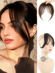 Tóc giả thẳng có mái bằng 8 inch dành cho nữ, tóc giả kẹp mái bằng sợi tổng hợp thẳng thanh lịch, tóc thẳng tổng hợp chịu nhiệt với mái bằng bồng bềnh - Kiểu dáng tự nhiên thanh lịch, sợi tổng hợp chịu nhiệt, dễ đeo, phụ kiện tóc hàng ngày thời trang, phụ kiện tóc thời trang, vẻ ngoài tự nhiên, phong cách tối giản - Nhiều màu - Xem 11