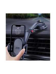 Mobile Phone Holder Car Dashboard Universal Vehicle Mobile Phone Smartphone Holder 360° High Temperature Resistant Strong Suction Cup Suitable For Smartphones With A Width Of 60-85mm DE - Black - View 6