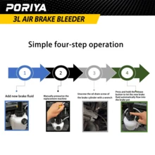 PORIYA 1L/3L  Air Brake Bleeder Clutch Vacuum Bleeding Extractor Fluid Fill Adapter Kit - 3L - View 8