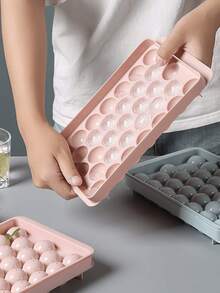 33-Cavity Ice Ball Maker Mold, Home Round Tray, Fridge Ice Ball Mold, Maker, Kitchen Tool Accessory For Making Perfect Shaped Ice Cubes - Multicolor - View 9