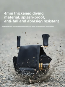 1 pieza Cubierta protectora para carrete de pesca, cubierta protectora gruesa y duradera, resistente a arañazos y a prueba de daños para el carrete de línea de pesca, protección para el carrete de pesca - Multicolor - Ver 2