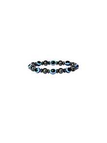 4pcs/2pcs/1pc, Black Agate Devil Angel's Eye, Couple Style, Weight Loss, Ankle Chain, Bracelet, Can Be Worn On The Hand Or On The Leg (Unisex) - Multicolor - View 5