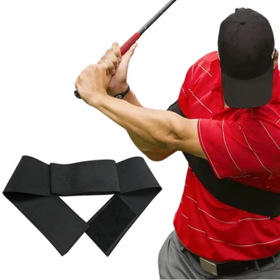Máy tập swing golf nhỏ gọn, thiết bị đồng bộ hóa chuyển động cánh tay để điều chỉnh và cải thiện độ chính xác khi đánh bóng, thiết bị huấn luyện golf chuyên nghiệp.
