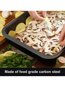 1 pieza Molde cuadrado para pasteles antiadherente de 8 pulgadas, apto para pasteles, brownies, lasaña, etc. Utensilios de hornear de acero al carbono con calentamiento uniforme, fácil de limpiar - Multicolor - Ver 8