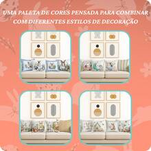 Set Of 4 Cushion Covers With Inserts, Exclusive Easter Collection, Decorative Prints For Sofa And Bed For Comfort - BLUE RABBIT - View 6