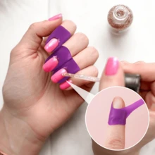 Bộ 100/50/30/10 chiếc, 10 chiếc miếng bảo vệ sơn móng tay hình chữ U, lớp sơn lót móng tay, miếng bảo vệ sơn gel (thích hợp cho ngón tay), dùng để ép nhiệt in ấn giúp ngăn ngừa lem sơn móng tay, phụ kiện làm móng, dụng cụ làm móng, mùa tựu trường, làm móng, thích hợp cho việc dập khuôn móng. - Màu tím - Xem 9