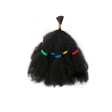 Tóc giả bện ombre 12 inch, kiểu Afro Kinky, bện khối lớn, màu nâu sẫm, tóc nối móc xoăn. - Nhiều màu - Xem 11