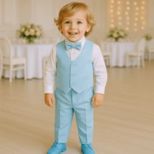 Young Boys Suits - Màu xanh nhạt - Xem 1