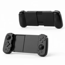 Black D6 Wireless Bluetooth Mobile Gaming Controller With Hall Effect Sticks, Stretchable Soild Black Ergonomic Handle, 6-Axis Motion Sensing, Low-Latency Precision Control, Adjustable Gamepad For Android, IOS & Tablet Gaming Birthday Gift - Black - View 1