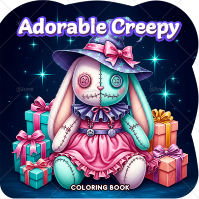 成人可爱又诡异的涂色书，温馨舒适的日常活动，不规则图案，助您放松身心（温馨空间涂色）