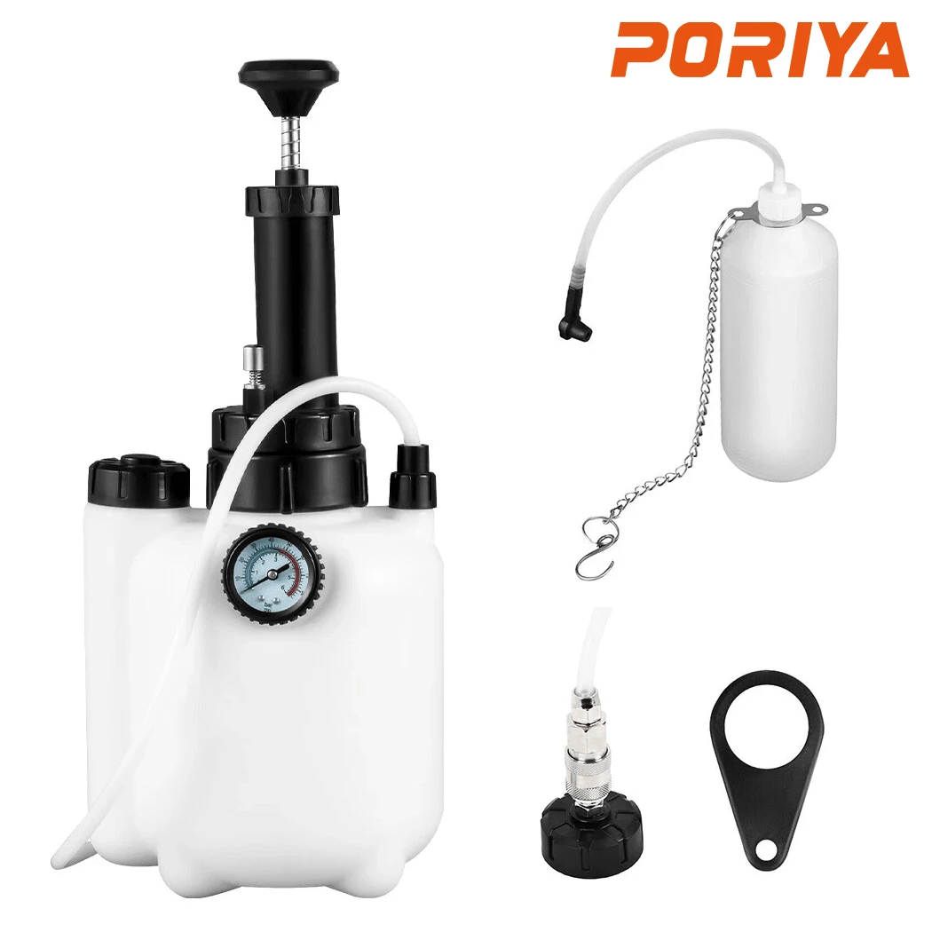 PORIYA 1L/3L Air Brake Bleeder Clutch Vacuum Bleeding Extractor Fluid Fill Adapter Kit - 3L - View 1