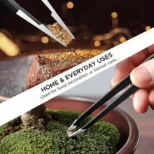 Nhíp tỉa lông mày bằng thép không gỉ - Nhíp tẩy lông chuyên nghiệp - Thích hợp để tẩy lông mặt và lông vùng da bị viêm nang lông. - Xem 6