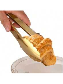 半把香槟金不锈钢夹子，9英寸易握设计，是自助餐和派对的理想之选 - 查看 3