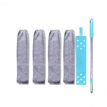 Extendable Bed Cleaning Broom, Cleans Bed Frame Gaps, Sofa Underside Dust, Bedroom & Study High/Low Crevices, With Replaceable Cleaning Cloth Head - Multicolor - View 11