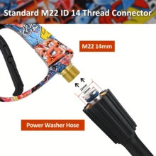 1/4" Quick Connector Foam Gun With 5 Nozzles And Clip-On Nozzle Holder, Multi-Purpose Car Washing And Gardening Cleaning Accessories - Multicolor - View 8