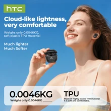 HTC NE16 In-Ear Wireless Earphones BT V6.0 TWS, supports 134 languages, long-life ear tips, stereo surround sound, noise cancellation, lightweight mini earbuds, with microphone, and HD calls. - 查看 4