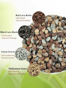 500克/1000克 绚丽彩虹石混合装 - 0.4-0.6厘米 混合色砾石，熔岩石，适用于多肉植物和花卉盆栽、户外装饰、水族箱造景 - 虹彩石 - 查看 4