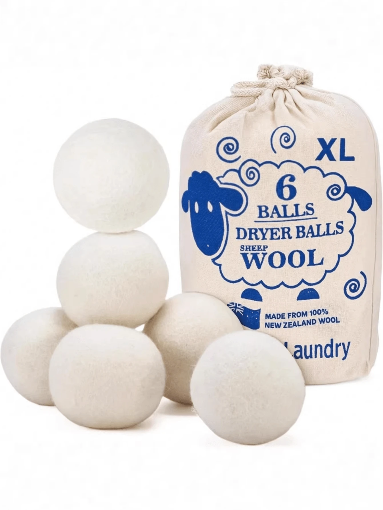 3pcs Reusable Dryer Balls, Shorten Drying Time, Replace Fabric Softener & Dryer Sheets - Wool Dryer Balls - Prevent Tangling - Creative Gift - A - View 1